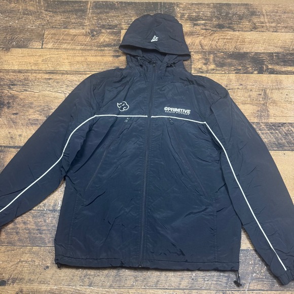 Primitive Other - Primitive Naruto Shippuden Itachi Black Hooded Jacket Anime Collaboration Size M